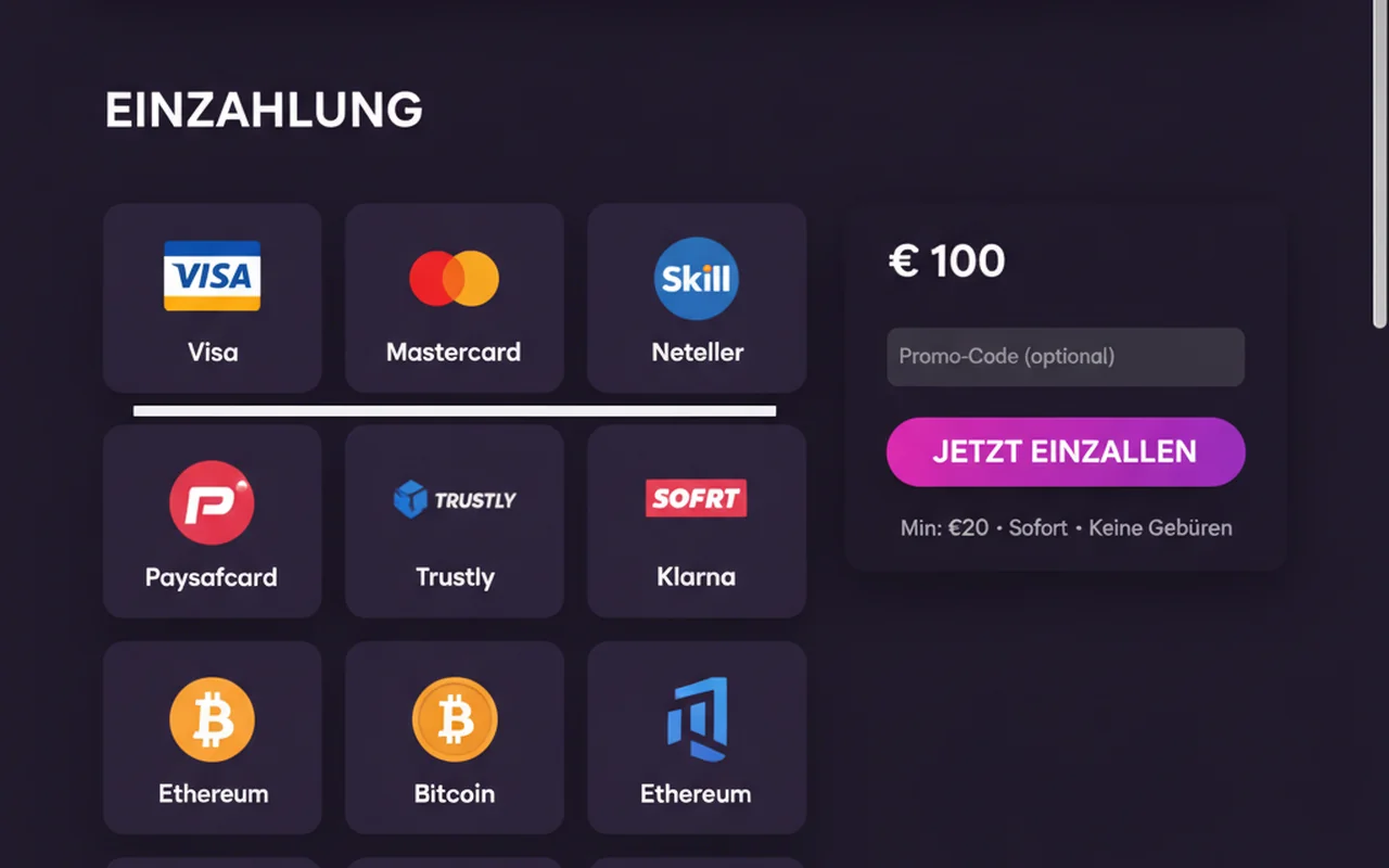 Zahlungsmethoden und Auszahlungen – Romibet